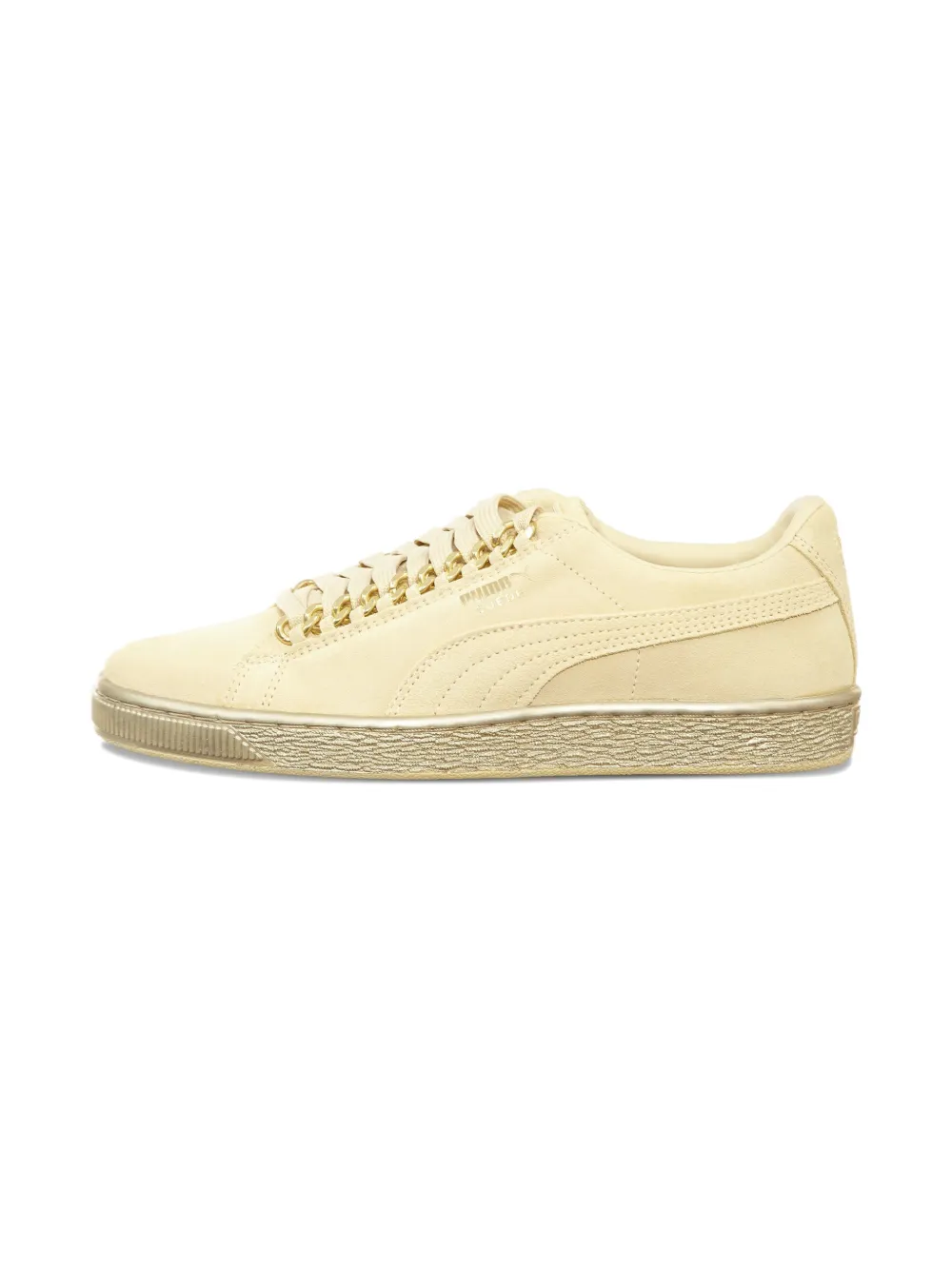 Puma Kids suede classic chain sneakers - Beige