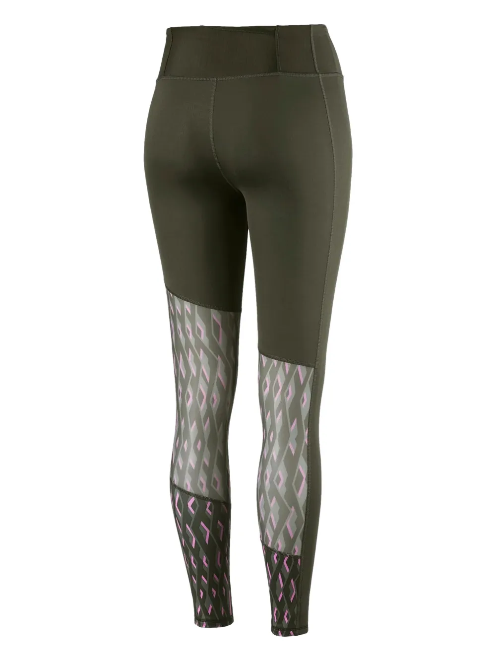 PUMA graphic panel track leggings - Groen
