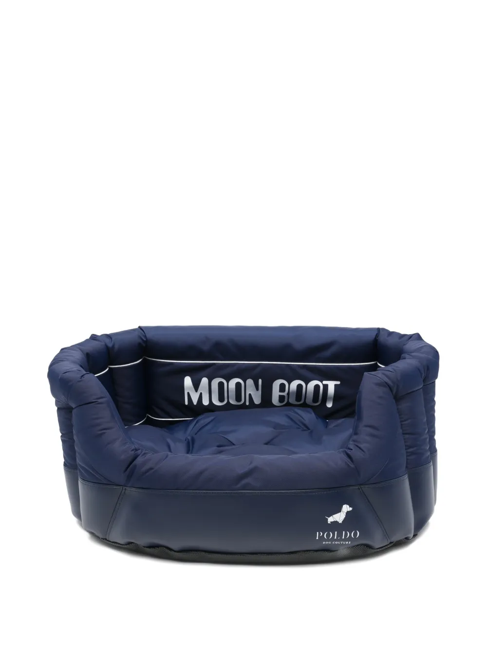 Moon Boot cama para perro con logo estampado en colaboración con Poldo Dog Couture | azul | Image 1
