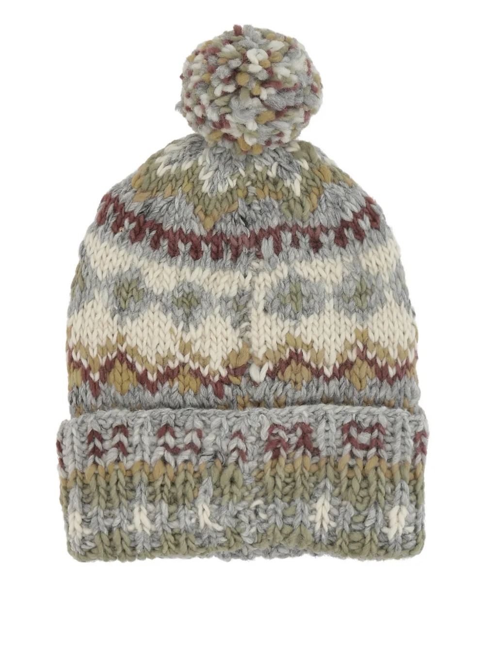Chamula fair isle-pattern pom-pom beanie | Image 2