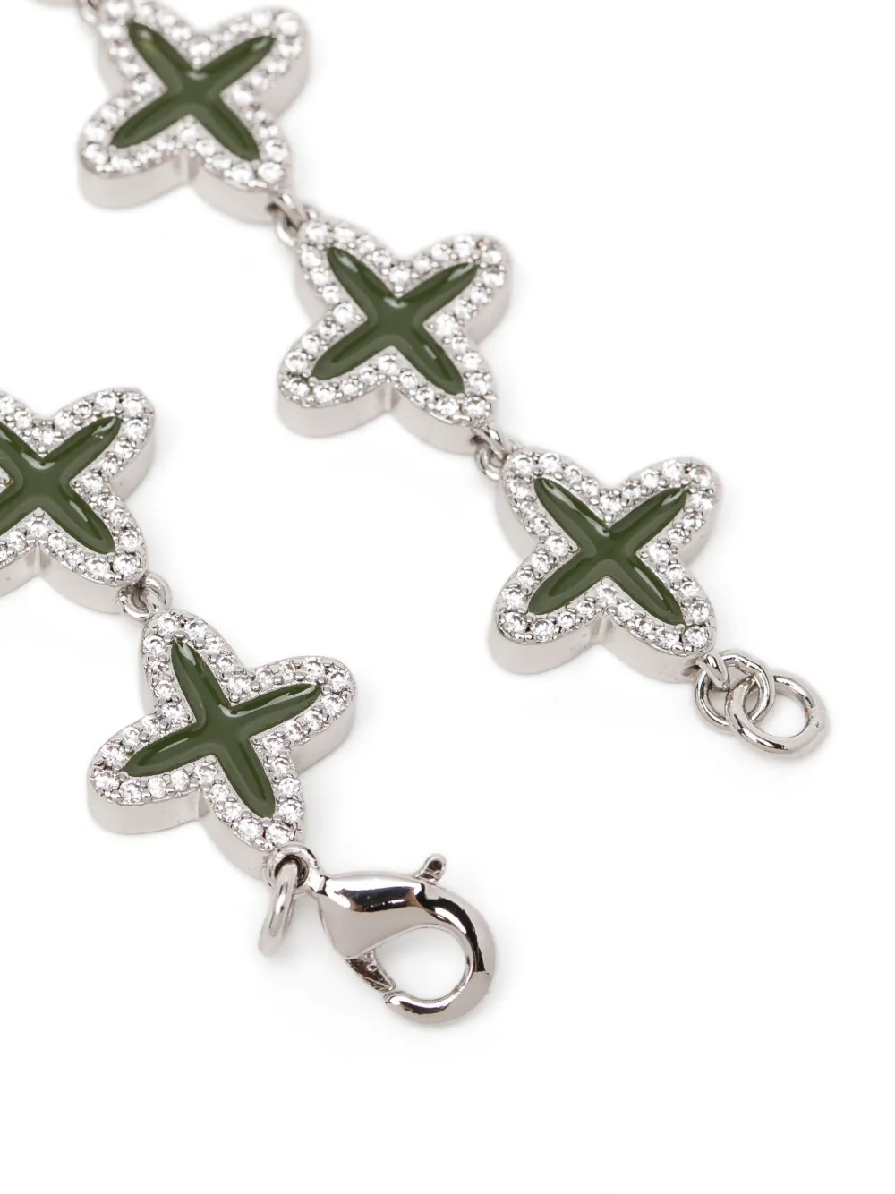  Darkai Pulsera Clover - Plateado 