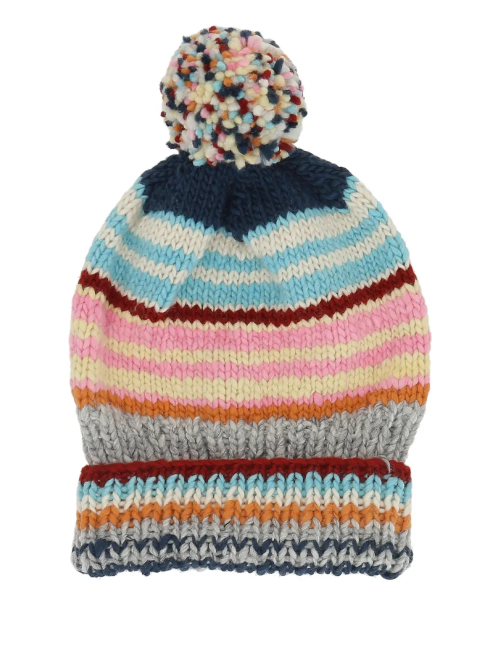 Chamula striped pom-pom beanie | Image 2
