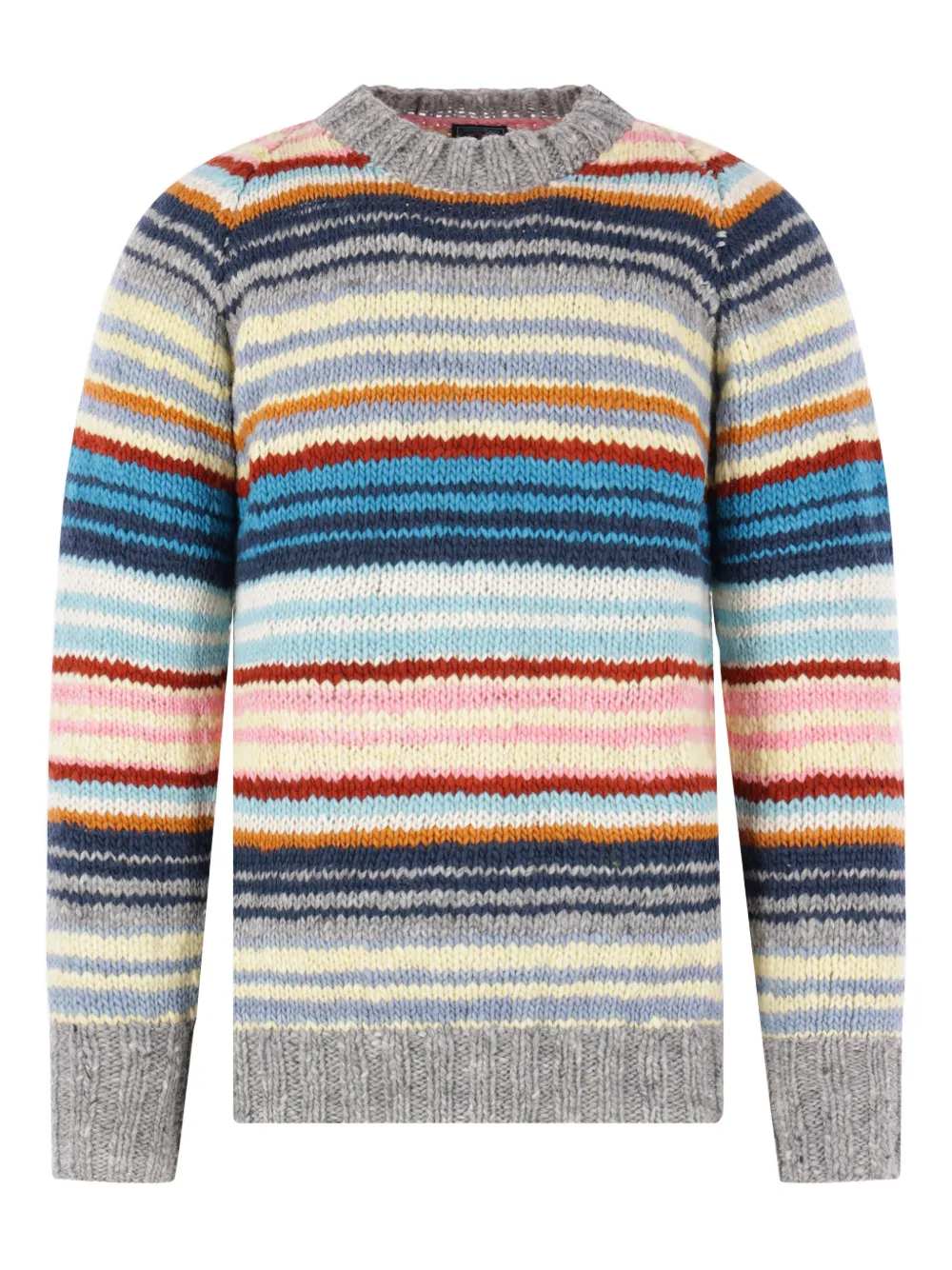 Chamula striped crew-neck sweater | gris | Image 1