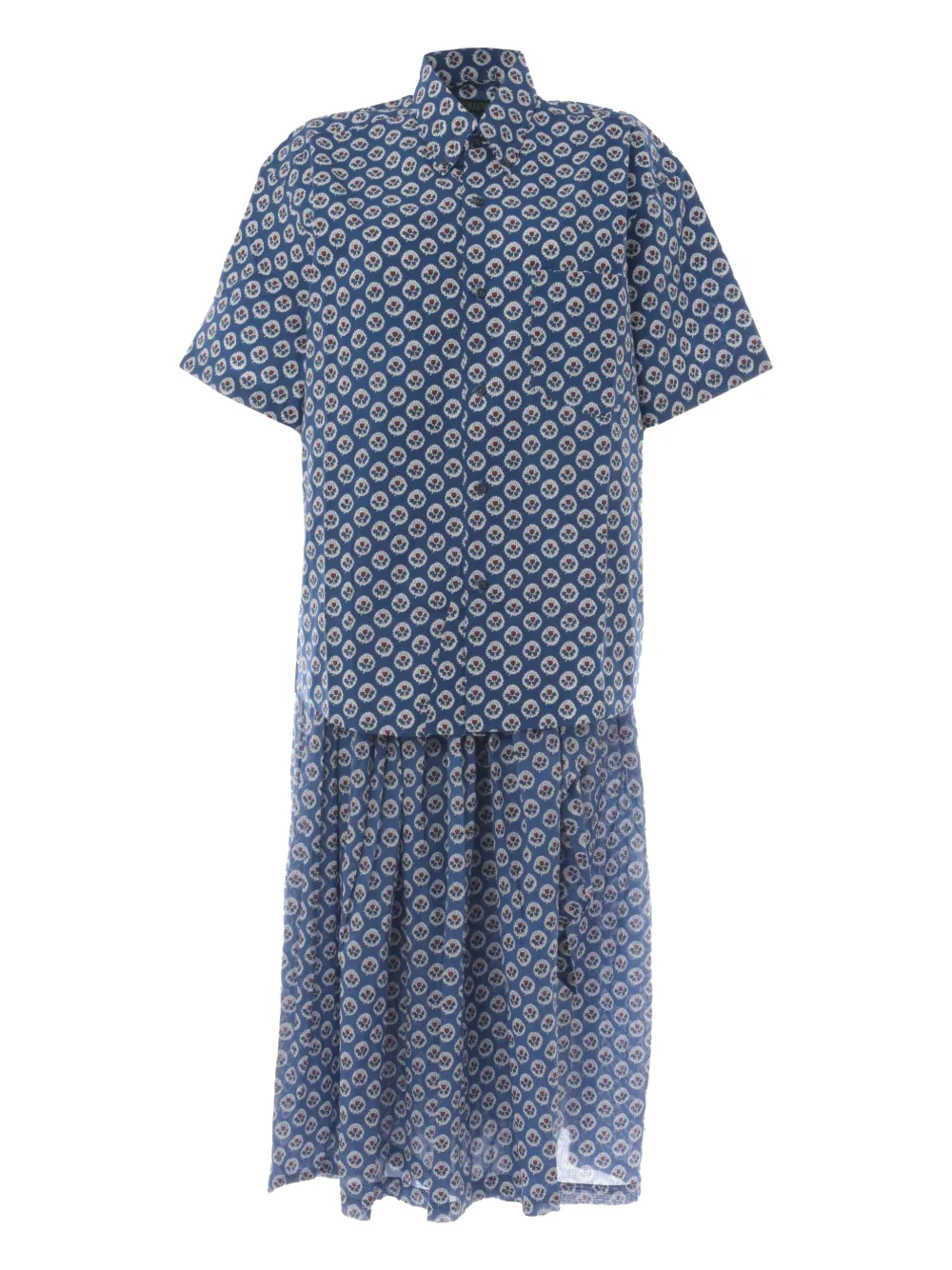 Souleiado traje de falda con motivo | azul | Image 1