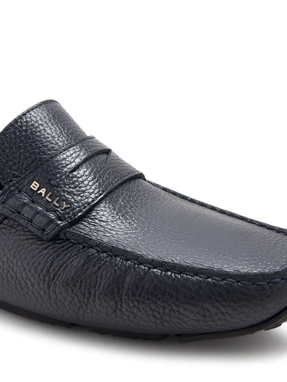 Bally Leren loafers Blauw