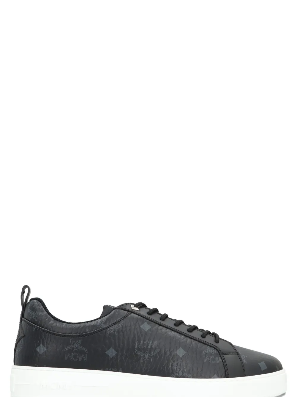 MCM Visetos logo print sneakers Zwart