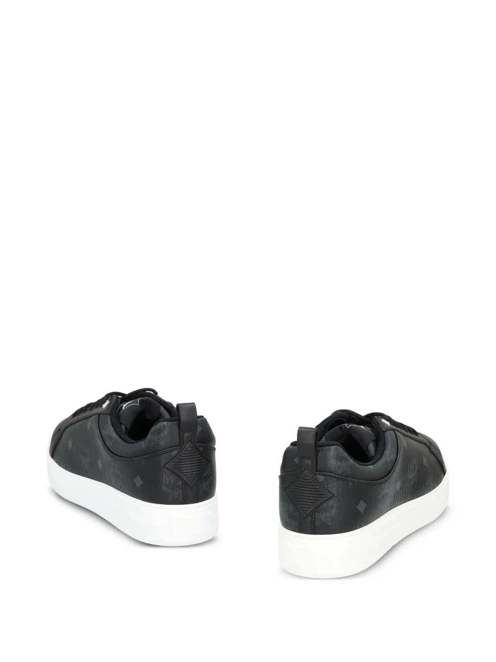 MCM Visetos sneakers met logoprint Zwart