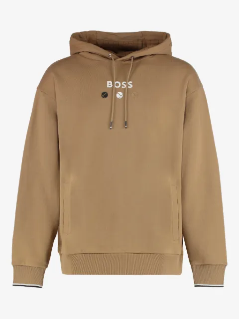 BOSS kangaroo pocket cotton sweatshirt