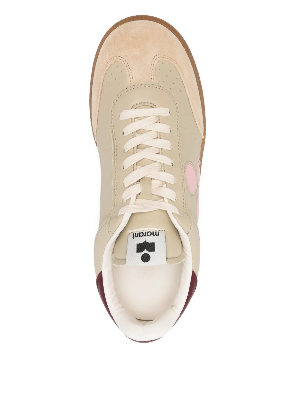 ISABEL MARANT logo low-top sneakers Beige