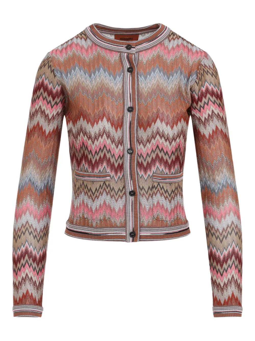 Missoni Button-up Cardigan In Brown