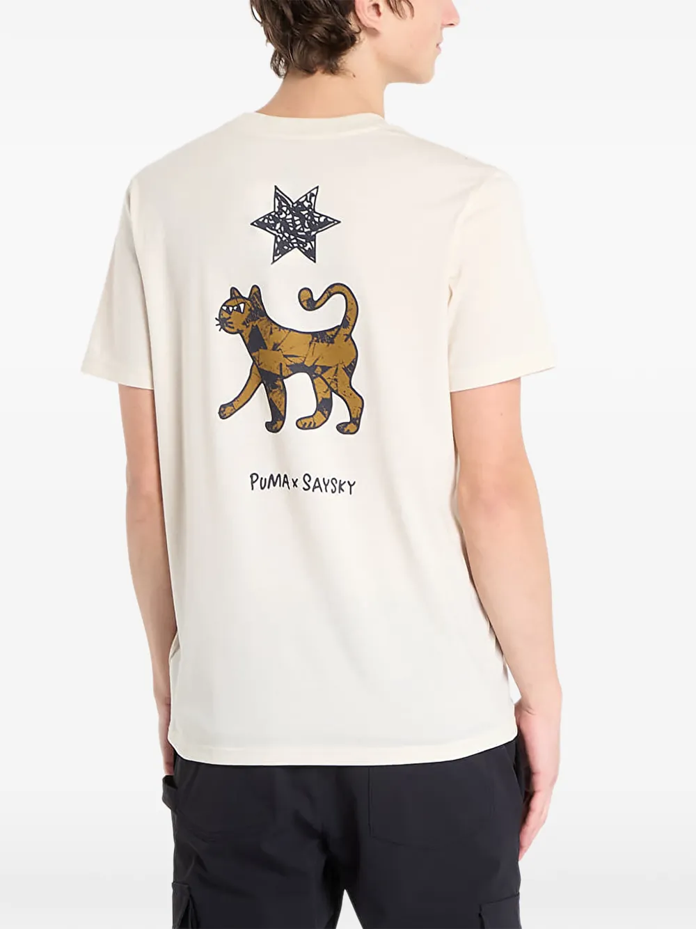 PUMA x Saysky T-shirt met print Beige