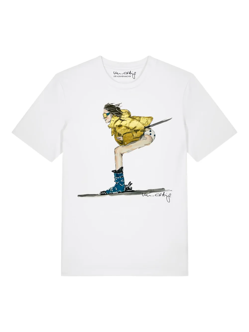 un-artig playera estampada | blanco | Image 1