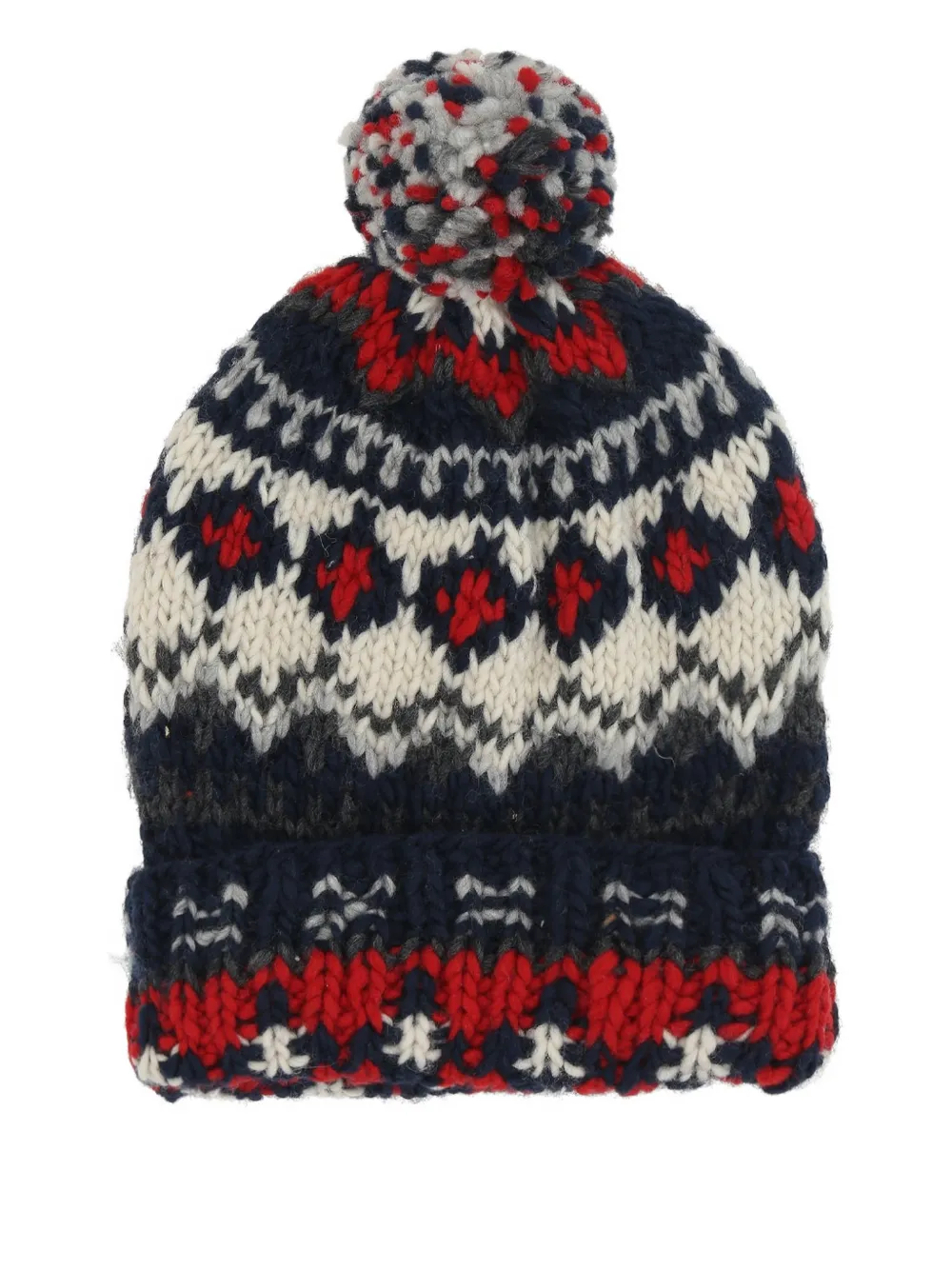Chamula fair isle-pattern pom-pom beanie | Image 2