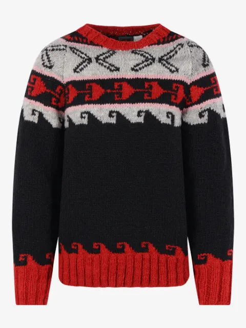 Chamula geometric-pattern sweater
