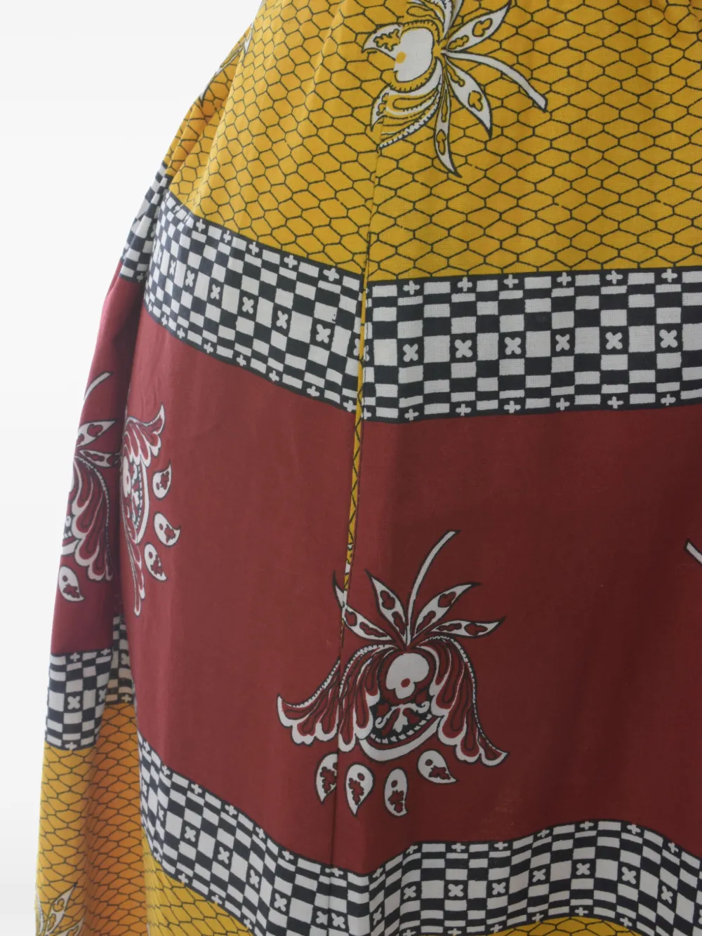 Print Belted Midi Dress