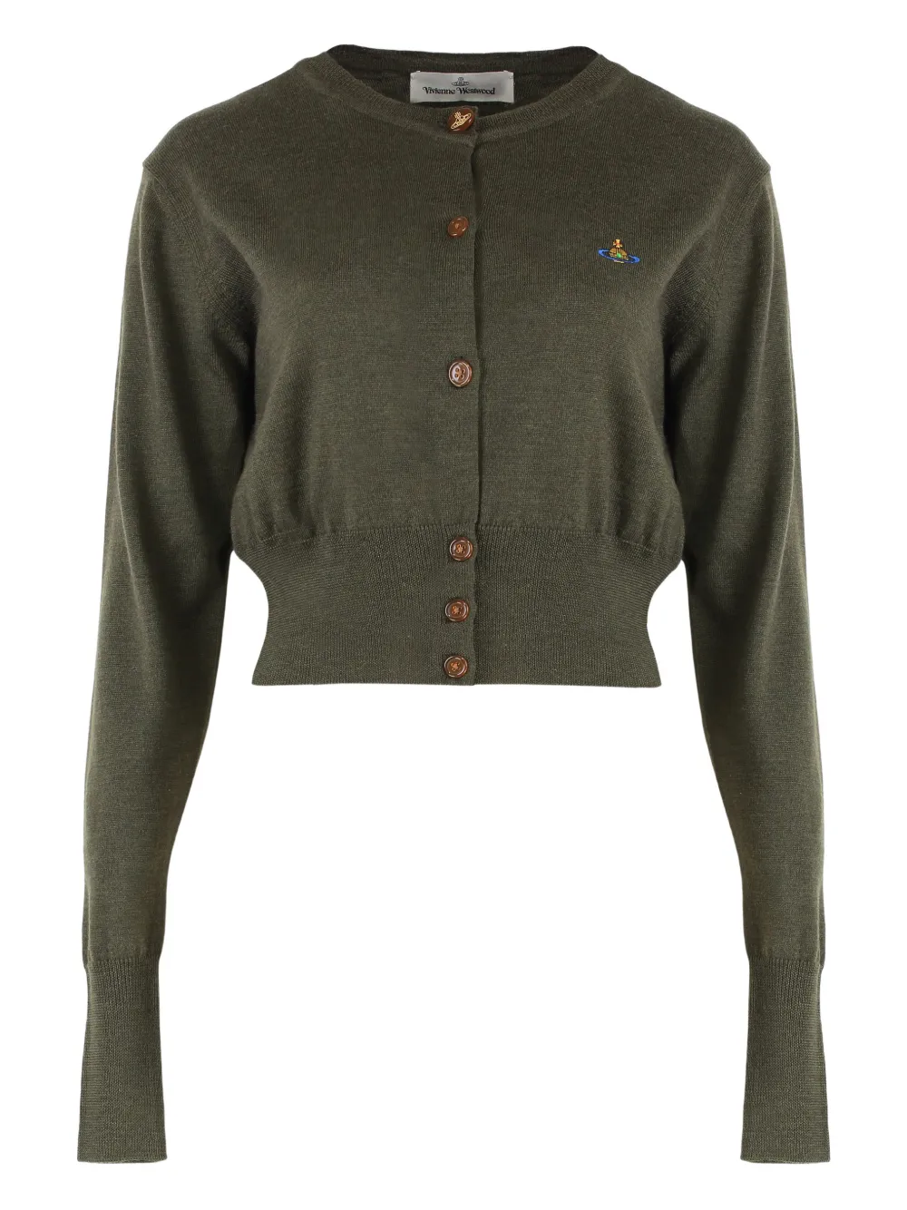 Vivienne Westwood Bea orb logo cardigan - Verde