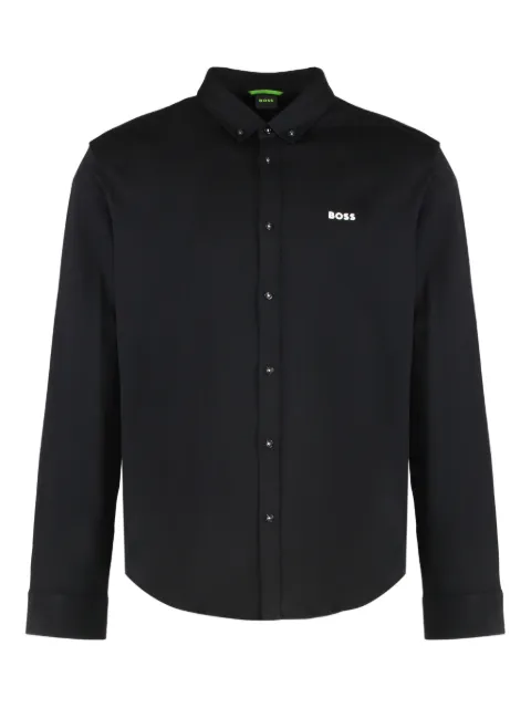 BOSS pique cotton shirt