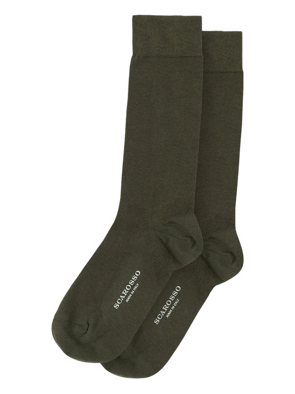 Scarosso ribbed-trim socks | Green | Image 1