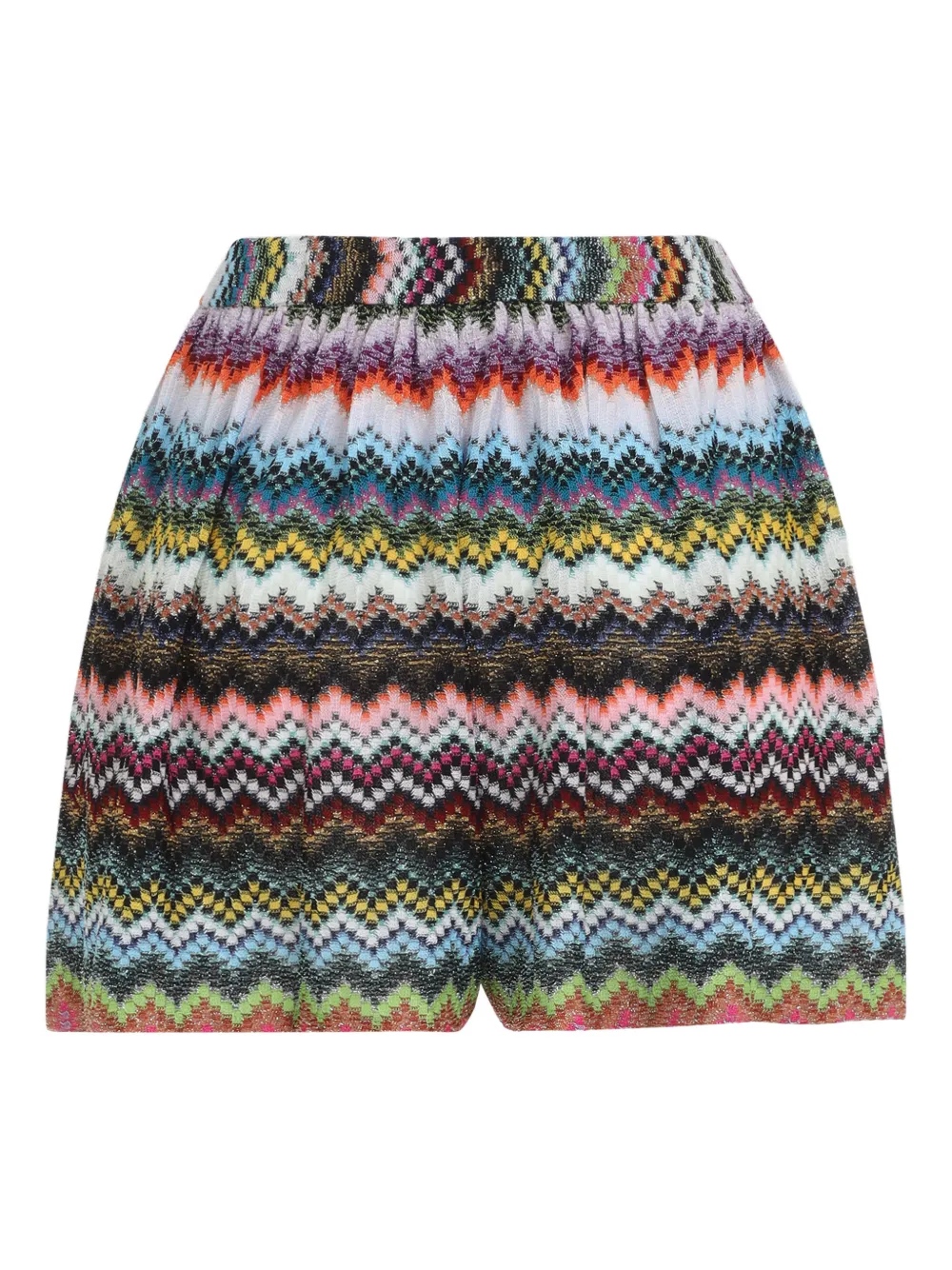  Missoni Chevron High-waisted Shorts - White 