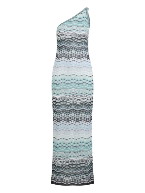 chevron blue dress Bebe Women's Chevron Crochet Midi Dress, Size XS Viscose