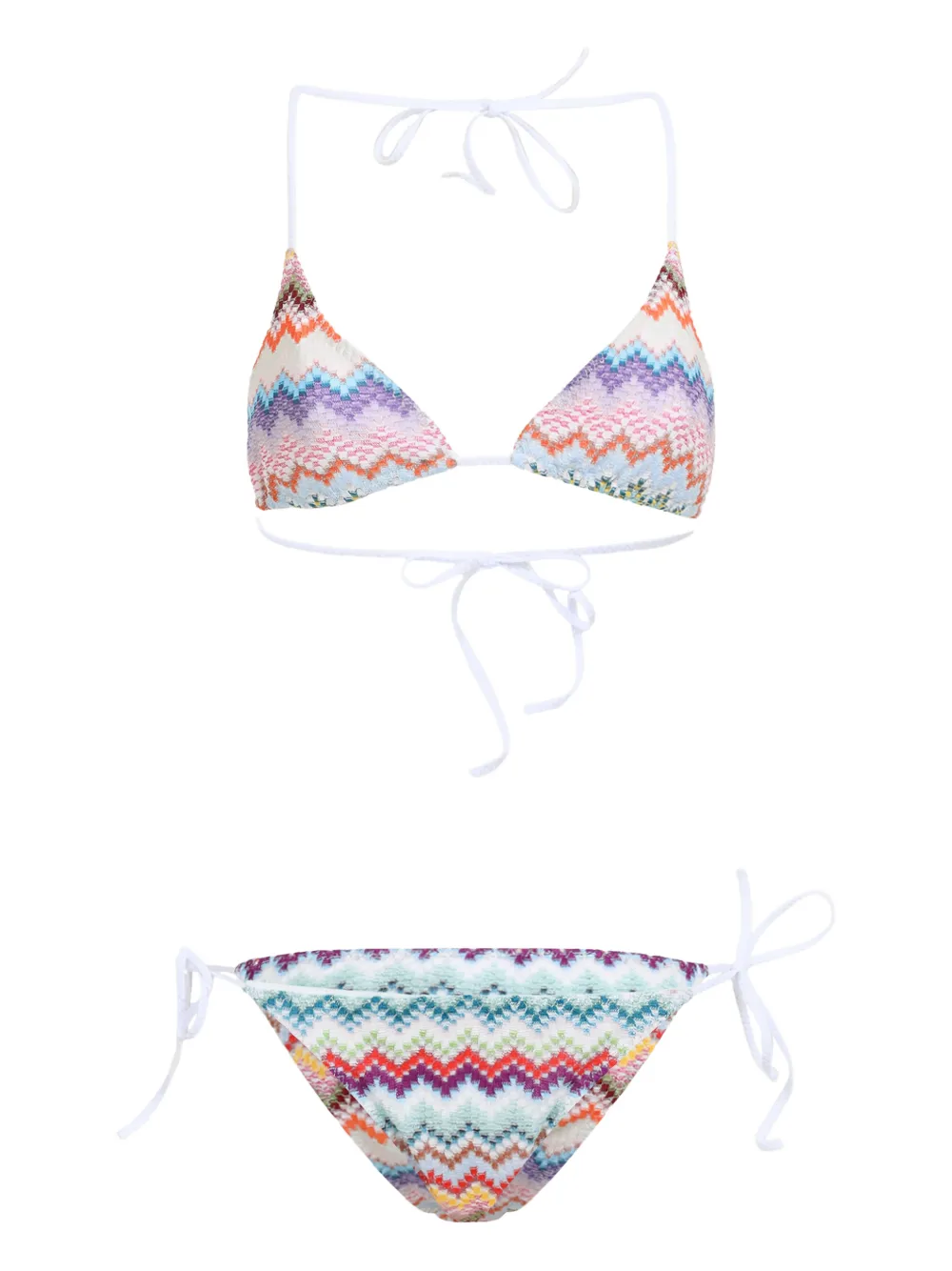 Missoni chevron-pattern bikini | White | Image 1