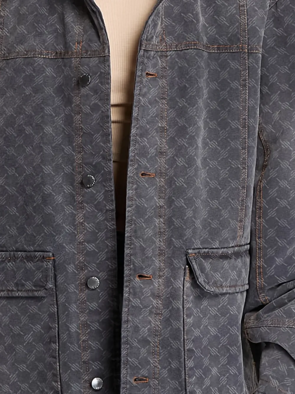  Daily Paper Monogram Workwear Jacket - Grey 