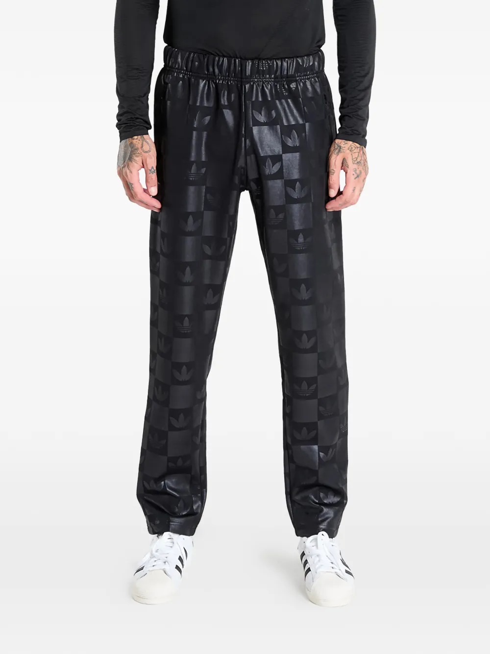 adidas Monogram all-over-print regular track pants - Nero