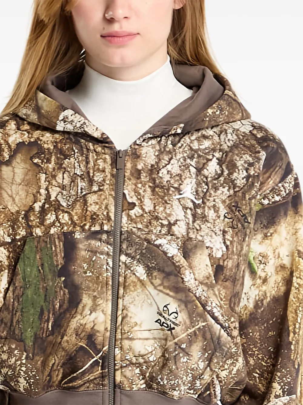  Jordan Brooklyn Zip-up Hoodie - Brown 