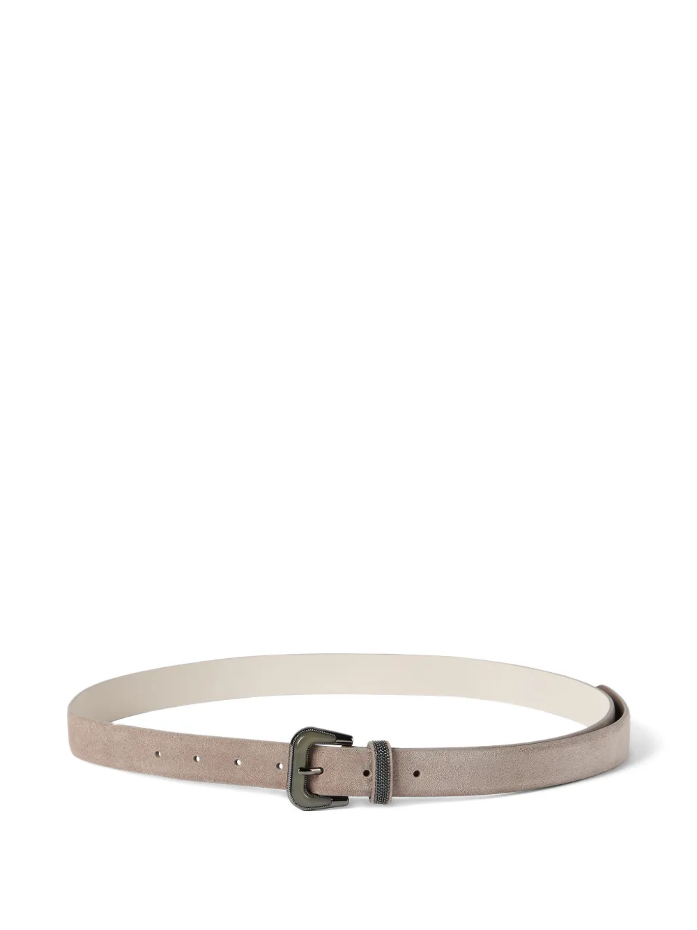 Brunello Cucinelli suede belt - Toni neutri