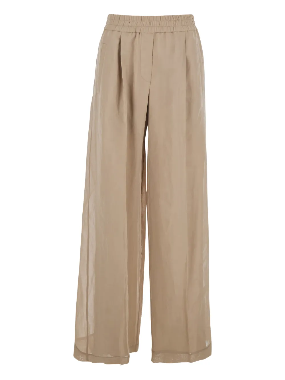 Brunello Cucinelli elasticated palazzo pants - C8690 BEIGE