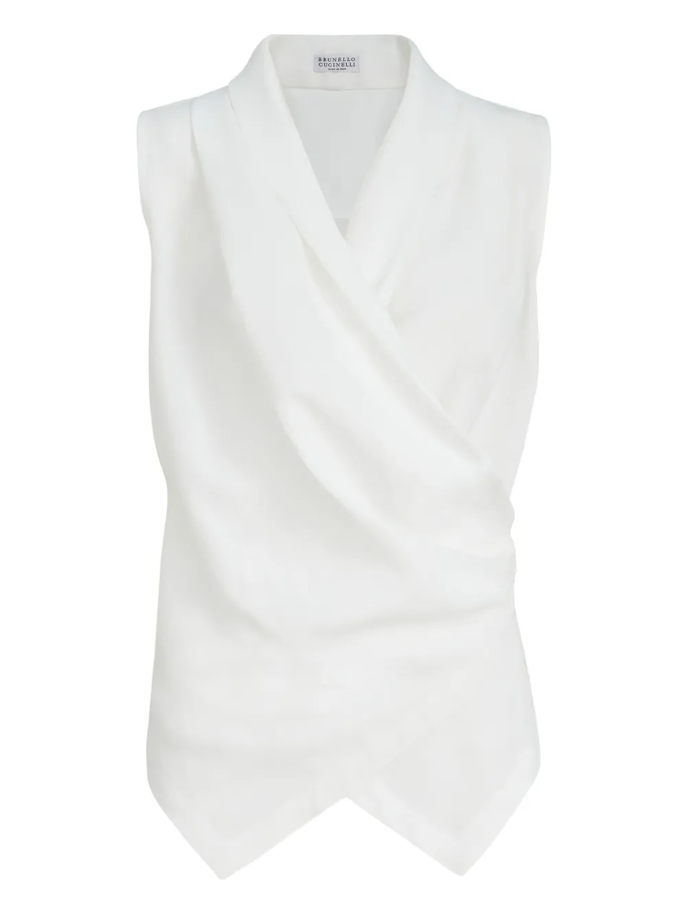 Brunello Cucinelli V-neck vest - Bianco