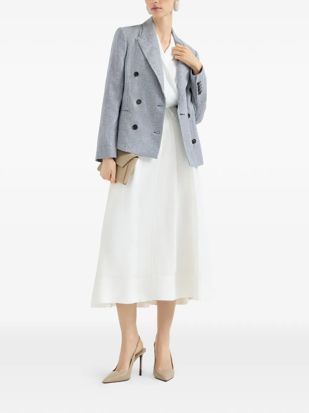 Brunello Cucinelli Hemd met V-hals Wit
