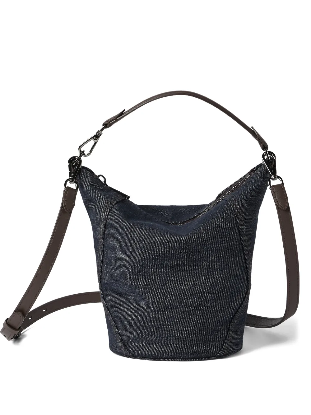 Brunello Cucinelli small Duo bucket bag - Blu