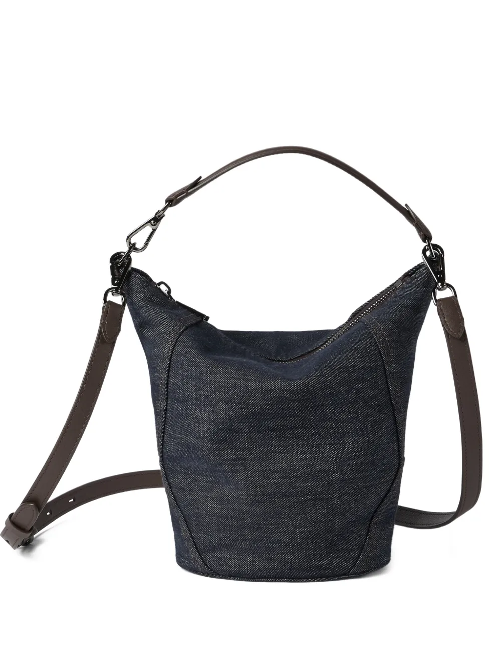 Brunello Cucinelli small Duo bucket bag - Blu