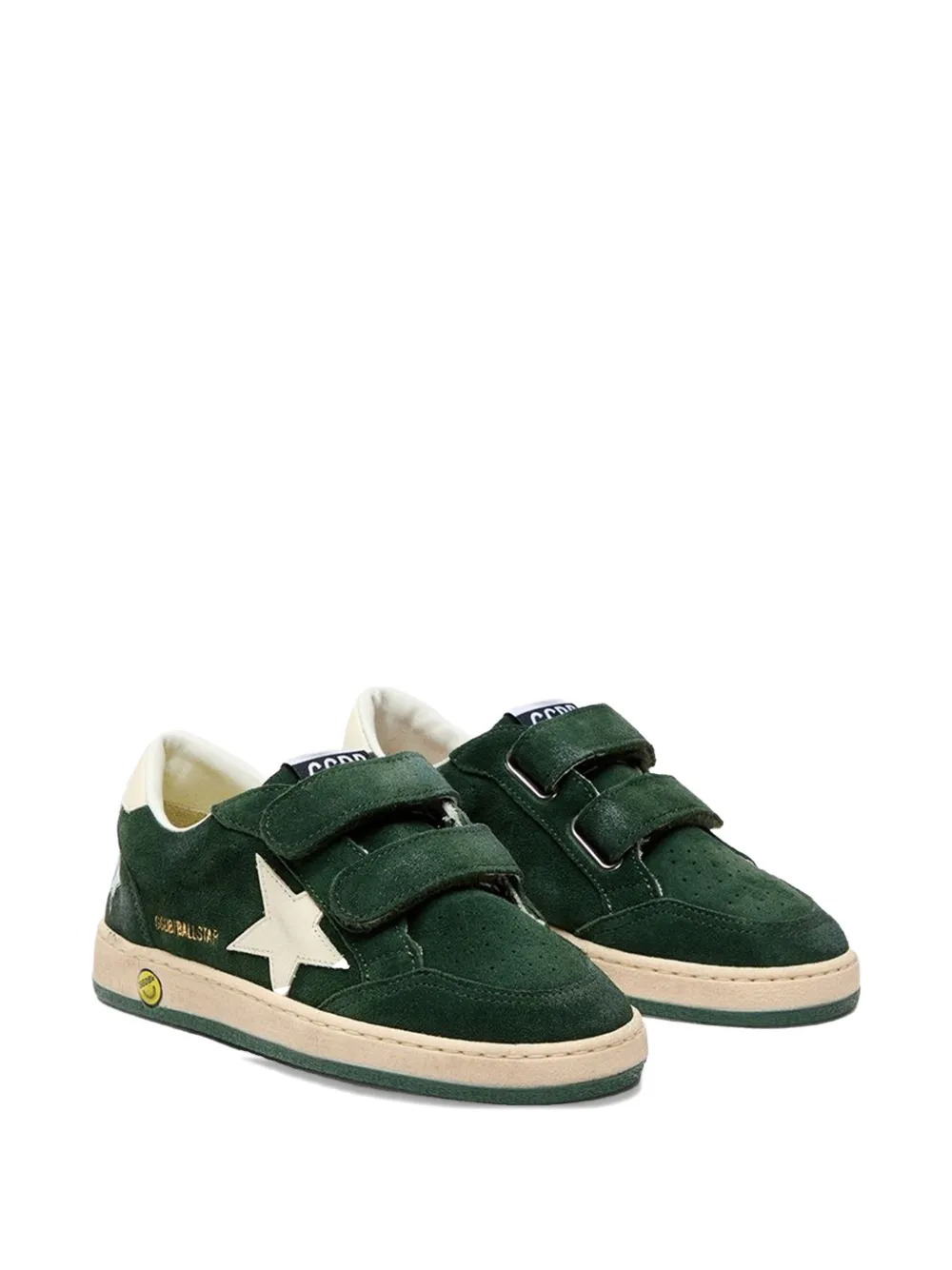 Golden Goose Kids Ball Star touch-strap sneakers - Verde