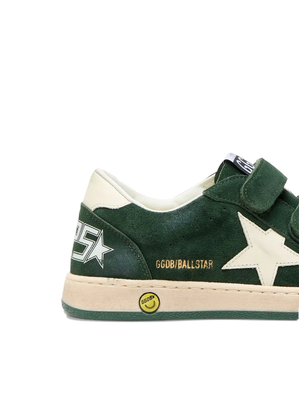 Golden Goose Kids Ball Star touch-strap sneakers Groen