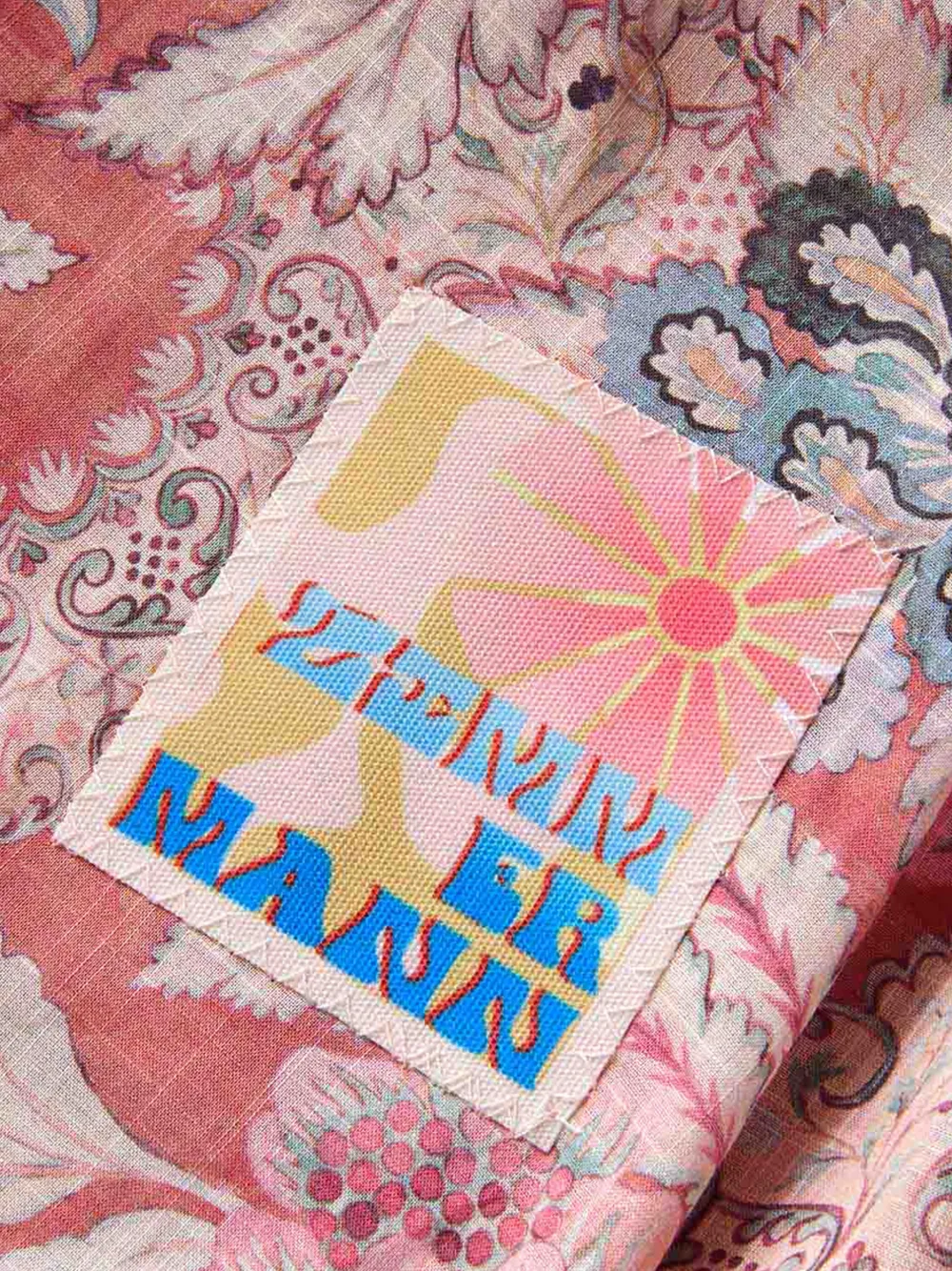 ZIMMERMANN Kids Daylight jurk met bloemenprint Roze