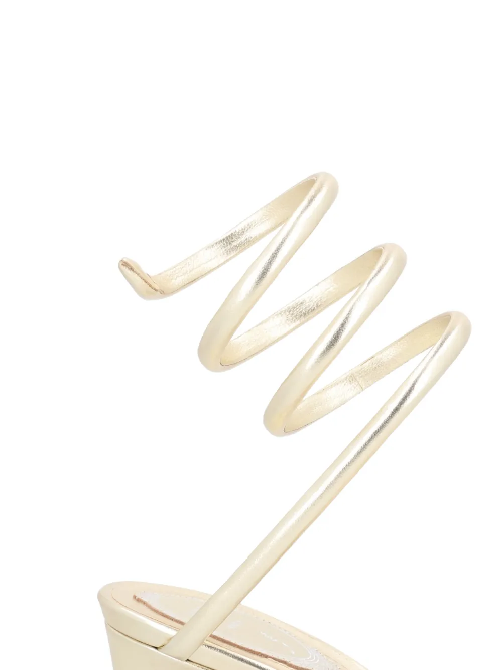 René Caovilla spiral-detail pumps Goud
