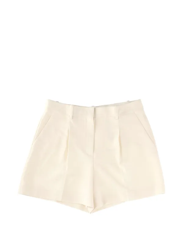 Theory Pleated Shorts in Neutrals