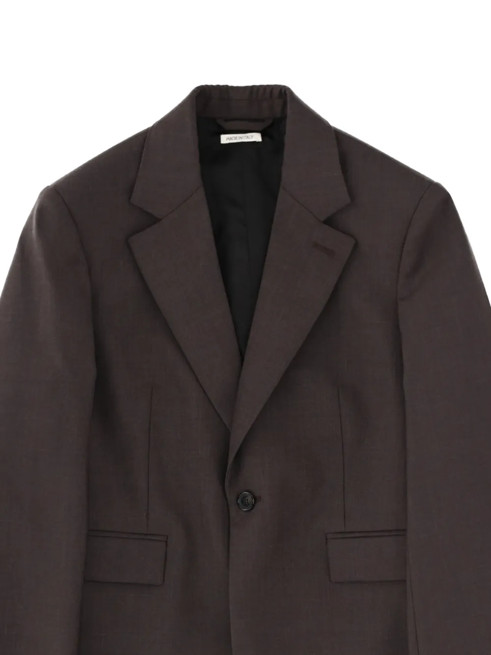 JW Anderson Jack met enkele rij knopen en wijde mouwen Bruin