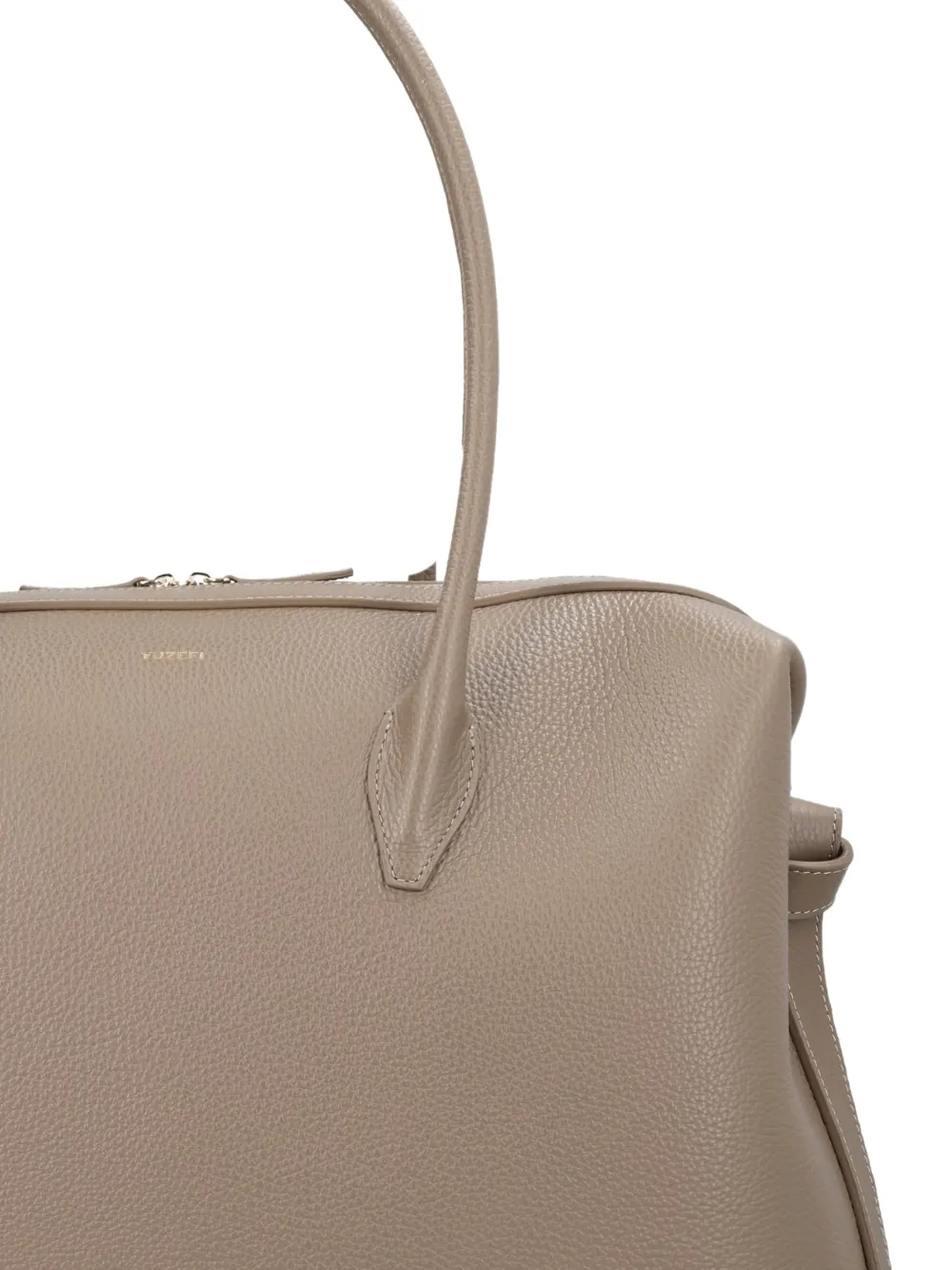 Yuzefi Brioche Duffle grote schoudertas Beige