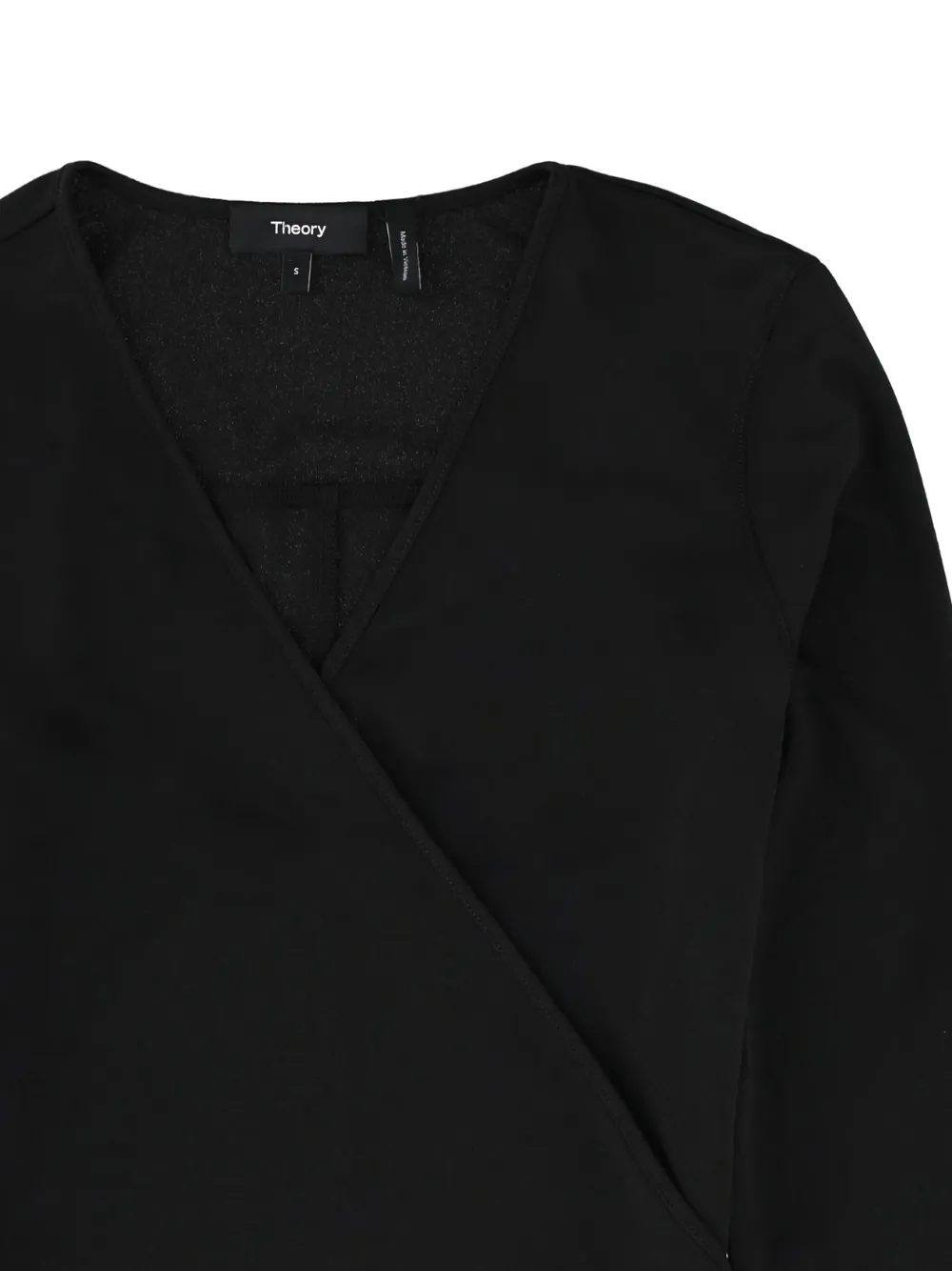  Theory V-neck Wrap Sweater - Black 