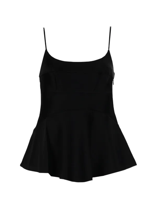 Theory Peplum Top in Black