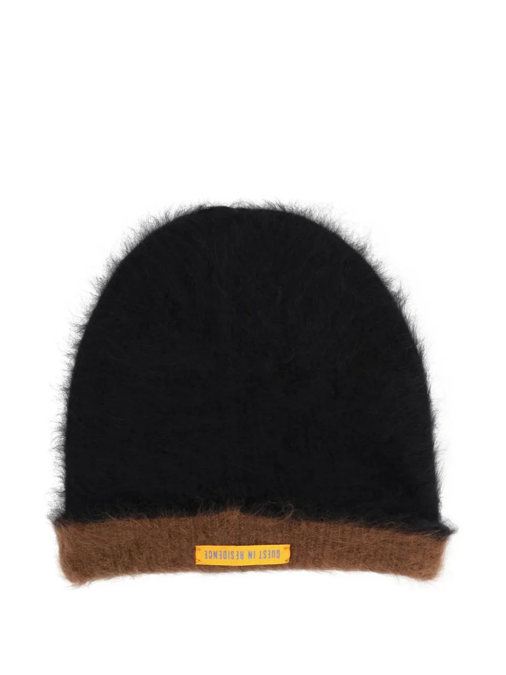 Guest In Residence Fluffy Knit Beanie Hat In Black