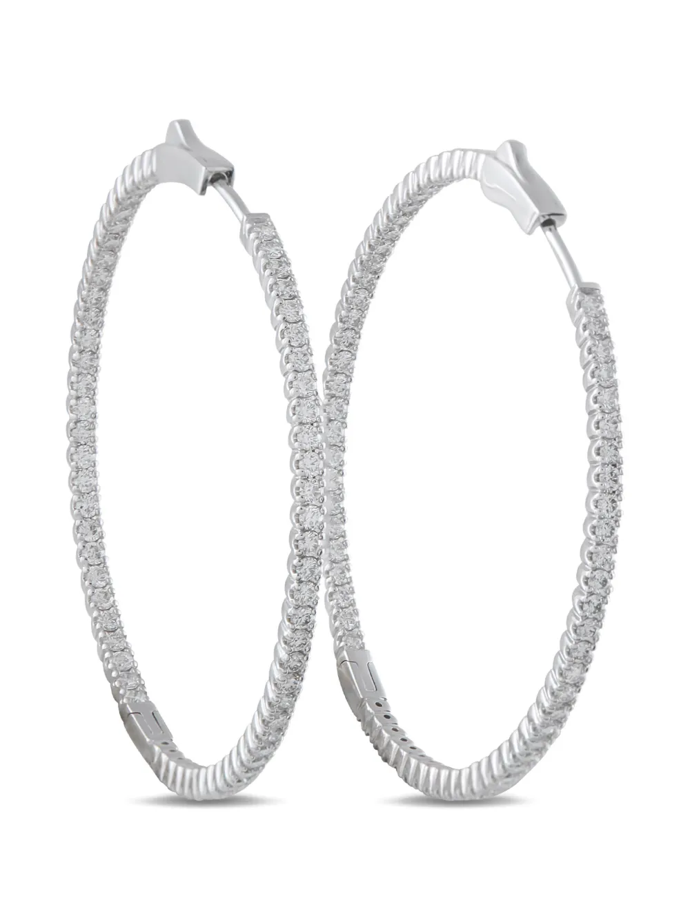LB Exclusive diamond hoop earrings - Argento