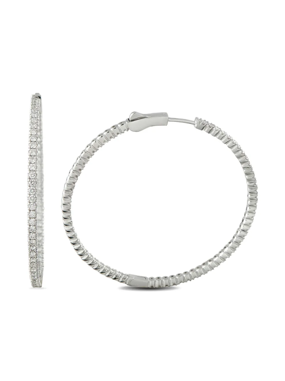 Diamond Hoop Earrings
