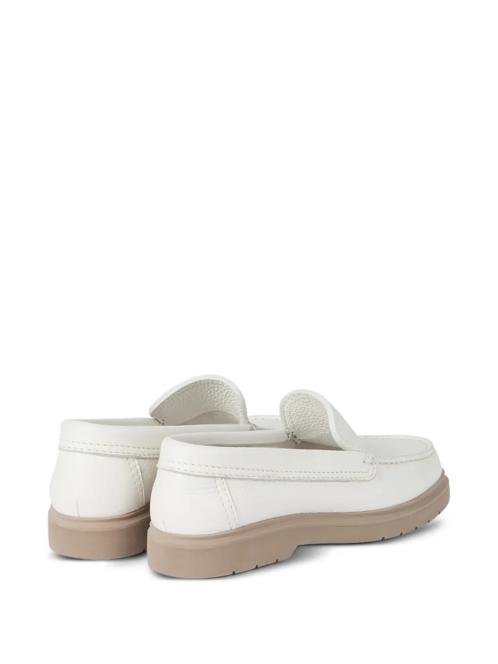 Brunello Cucinelli Leren loafers Wit