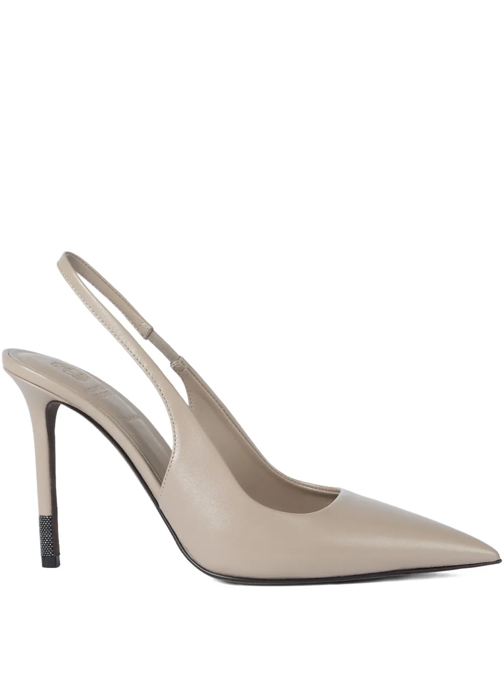 Brunello Cucinelli pointed slingback pumps | Grey | Image 1