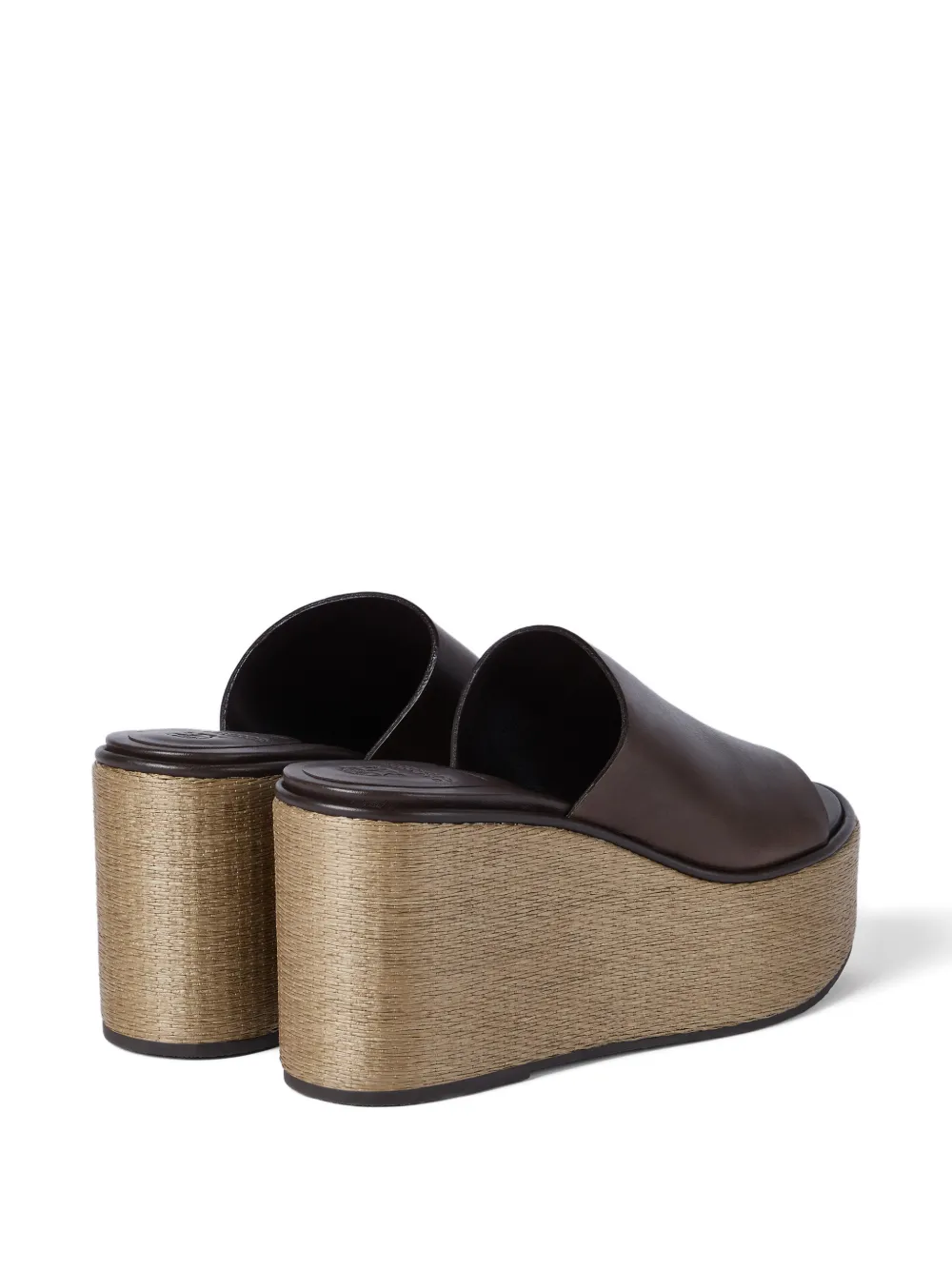 Brunello Cucinelli Sandalen met plateauzool Bruin