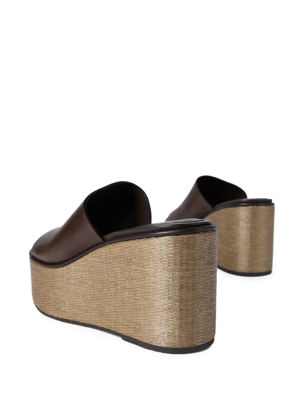 Brunello Cucinelli Sandalen met plateauzool Bruin